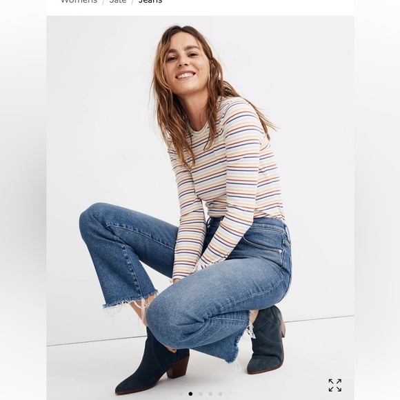 Madewell Cali Demi Boot Cut Jeans 24 P - Picture 2 of 10